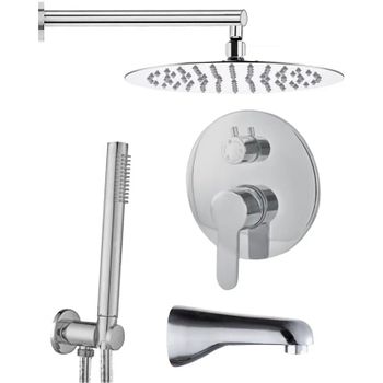 Душевая система ALMAes Marita TVZ-8839 Хром — фото 1, Встраиваемые душевые комплекты