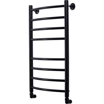 Водяной полотенцесушитель Comfysan Noumi W-8 80x40 013806 Черный матовый — фото 1, Водяные полотенцесушители