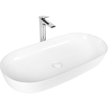 Раковина-чаша Bond Oval 80 S51-800 Белый глянец — фото 8, Раковины накладные