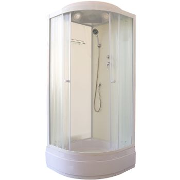 Душевая кабина Parly Bianco BM101 100х100 7856 без гидромассажа — фото 1, Душевые кабины