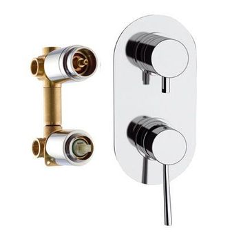 Смеситель для ванны Remer Minimal N93 Хром — фото 1, Смеситель для ванны