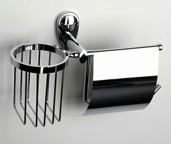 Аксесс Main K-9259 Держатель туалетной бумаги и освежителя, (блистер), хром, WasserKRAFT — фото 2, Комплектующие для туалета