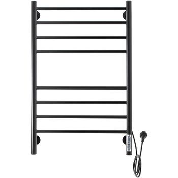 Электрический полотенцесушитель Domoterm Медея DMT Медея П8 500x800 EK R Черный матовый — фото 1, Электрические полотенцесушители