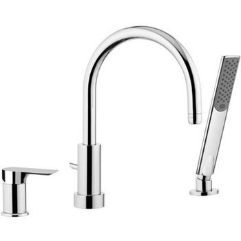 Смеситель на борт ванны Remer Infinity I07 Хром — фото 1, Смесители на борт ванны