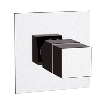 Смеситель для ванны Remer Qubica Thermo QT30 с термостатом Хром — фото 1, Смеситель для ванны