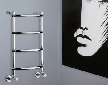 Водяной полотенцесушитель Margaroli Luna 432-4 4323704CRN Хром — фото 2, Водяные полотенцесушители