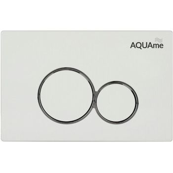 Клавиша смыва AQUAme AQM4101W Белая — фото 1, Кнопки смыва