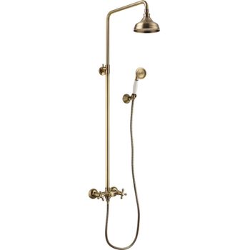 Душевая система Lemark Vintage LM2860B Бронза — фото 1, Душевые стойки