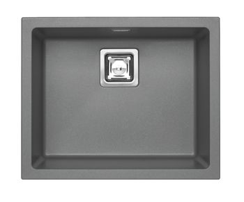 Мойка для кухни ALVEUS QUADRIX 50 GRANITAL+ STEEL-G04M 560X460X200 с сифоном 1133398, — фото 1, Кухонные мойки