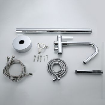 Смеситель для ванны Bond Circle B05-4900 Хром — фото 6, Смесители напольные