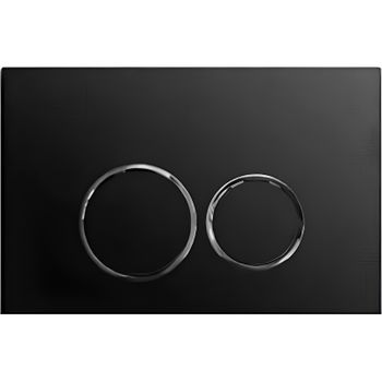 Клавиша смыва CeramaLux DC-012 Черная матовая — фото 1, Кнопки смыва