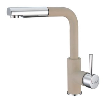 Смеситель для кухни ALVEUS SIROS - P G55 BEIGE, — фото 1, Смесители для кухни