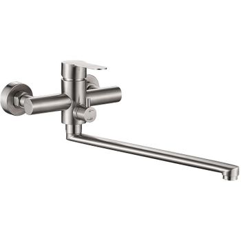 Смеситель для ванны Haiba HB22801-2 универсальный Нержавеющая сталь — фото 1, Смеситель для ванны