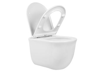 Унитаз подвесной компакт AQ1112T-00 КЛАССИК TORNADO 490*365*341, тонкое сиденье с механизмом плавног — фото 7, Подвесные унитазы