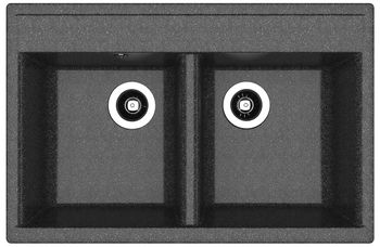 Товар: Dr.Gans Мойка "Астра" 780, черный СМс - фото 1 Dr.Gans Мойка "Астра" 780, черный СМс — фото 1, Кухонные мойки