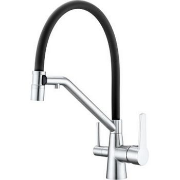 Смеситель для кухни Raglo R80.62 Хром Черный — фото 1, Смесители для кухни