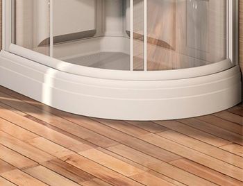 Душевая кабина Radomir Гранд 123x93 L 1-05-1-1-0-1160 профиль Белый стекло прозрачное — фото 5, Душевые кабины