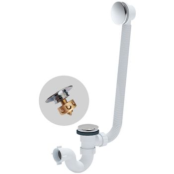 Слив-перелив Radomir 2-19-0-0-9-000 click-clack Хром — фото 1, Сливы-переливы