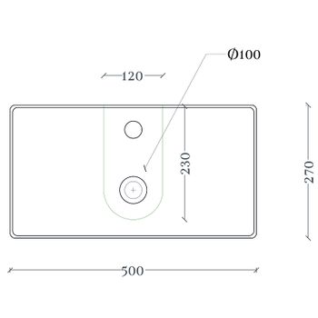 Раковина Artceram Scalino 50 SCL006 01 00 Белая — фото 3, Раковины накладные