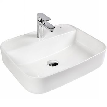 Раковина Bond 50 S13-500 Белая глянцевая — фото 7, Раковины накладные