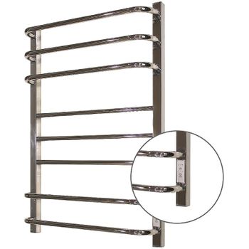 Электрический полотенцесушитель Melodia della vita Fusion Square Electro 50х80 П8 MTRFQE5080 Полиров — фото 1, Электрические полотенцесушители