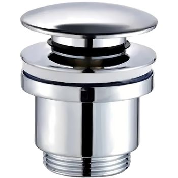 Донный клапан Haiba HB64 click-clack Хром — фото 1, Донные клапаны