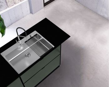 Мойка для кухни NOX 130 BRS 740x515x200 в комплекте с интегрированным сифоном — фото 3, Кухонные мойки