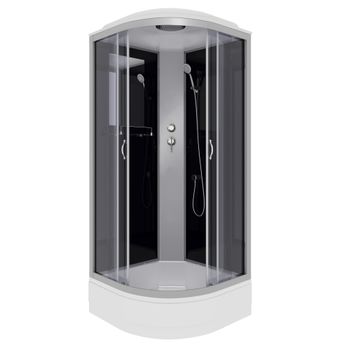 Душевая кабина Niagara Classic NG-3502-14 (100х100х215) средний поддон(26см),стекло тонированное,4 м — фото 1, Душевые кабины