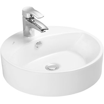 Раковина Creavit Minimal 45 MN145-00CB00E-0000 Белая — фото 1, Раковины накладные