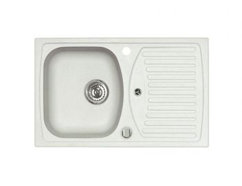 Мойка для кухни ALVEUS NIAGARA 70 GRANITAL CARBON-G91 780x435x160;1+1/2 с сифоном 1105297, — фото 1, Кухонные мойки