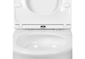 Унитаз подвесной компакт AQ1112T-00 КЛАССИК TORNADO 490*365*341, тонкое сиденье с механизмом плавног — фото 6, Подвесные унитазы