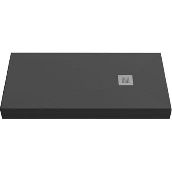 Душевой поддон из искусственного камня Creto Ares 160x90 1-0072 Черный — фото 1, Душевые поддоны из искусственного камня