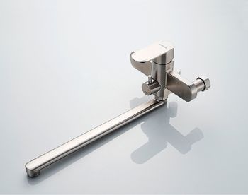 Смеситель для ванны Accoona H205 A71205 универсальный Нержавеющая сталь — фото 8, Смеситель для ванны