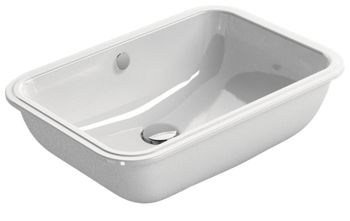 Раковина GSI Pura 724311 Белый — фото 1, Раковины встраиваемые снизу