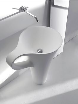 Раковина Artceram Cup 70 OSL004 01 00 Белая — фото 4, Раковины напольные