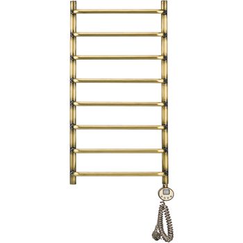 Электрический полотенцесушитель Domoterm Стефано П8 400x800 АБР ER Античная бронза — фото 1, Электрические полотенцесушители