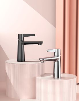 Смеситель для раковины Raglo R32.10.09 Графит матовый — фото 6, Смесители для раковины