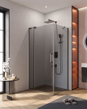 Душевой уголок CEZARES SLIDER-AH-1-80-100/110-GRIGIO-GM — фото 1, Душевые уголки