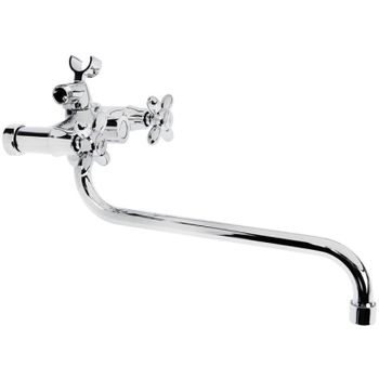 Смеситель для ванны Accoona Эконом A87178 универсальный Хром — фото 1, Смеситель для ванны