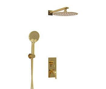 A71207 Встраиваемый комплект для душа с верхней душевой насадкой и лейкой — фото 1, Встраиваемые душевые комплекты