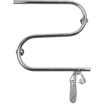 Электрический полотенцесушитель Domoterm S-образный DMT 112 42x50 EK R Хром — фото 1, Электрические полотенцесушители