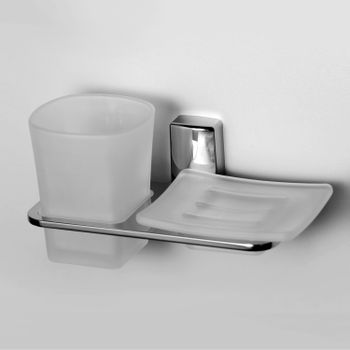 Leine K-5026 Держатель стакана и мыльницы — фото 2, Аксессуары для раковины