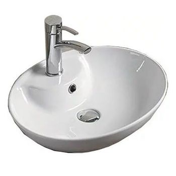 Раковина-чаша CeramaLux 50 78197 Белая — фото 1, Раковины накладные