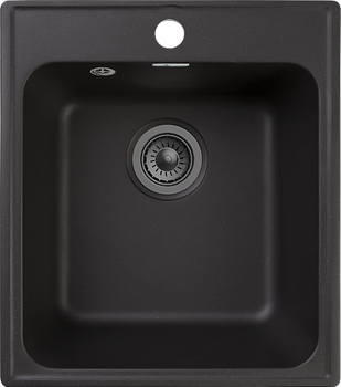 Товар: GRANFEST Мойка QUARZ 17 1-чаша 420*480мм черный арт.GF-Z- - фото 1 GRANFEST Мойка QUARZ 17 1-чаша 420*480мм черный арт.GF-Z- — фото 1, Кухонные мойки
