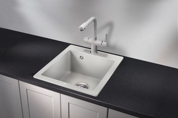 Granula-4201, СЛАНЕЦ, кухонная мойка, кварц — фото 2, Кухонные мойки