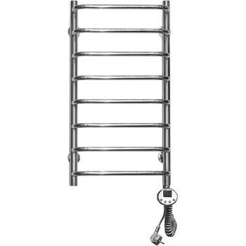 Электрический полотенцесушитель Domoterm Стефано П8 400*800 ER Хром — фото 1, Электрические полотенцесушители