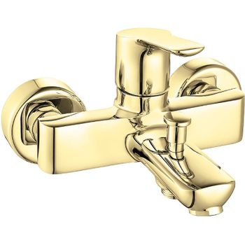 Смеситель для ванны E.C.A. Luna 102802450EX Золото — фото 1, Смеситель для ванны