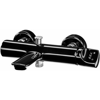 Смеситель для ванны E.C.A. Myra 104502470EX Черный глянец — фото 1, Смеситель для ванны