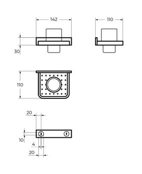 Стакан CEZARES MAXIMA CZR-F-8920 — фото 2, Аксессуары для раковины