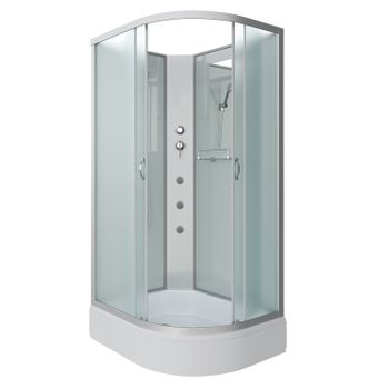 Душевая кабина Niagara Classic NG-33294-14LBKG (120х90х200) средний поддон(26см),стекло матовое,4 ме — фото 2, Душевые кабины